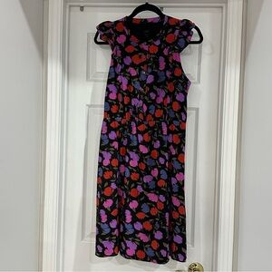 Jcrew silk carnation knee-length dress US 8